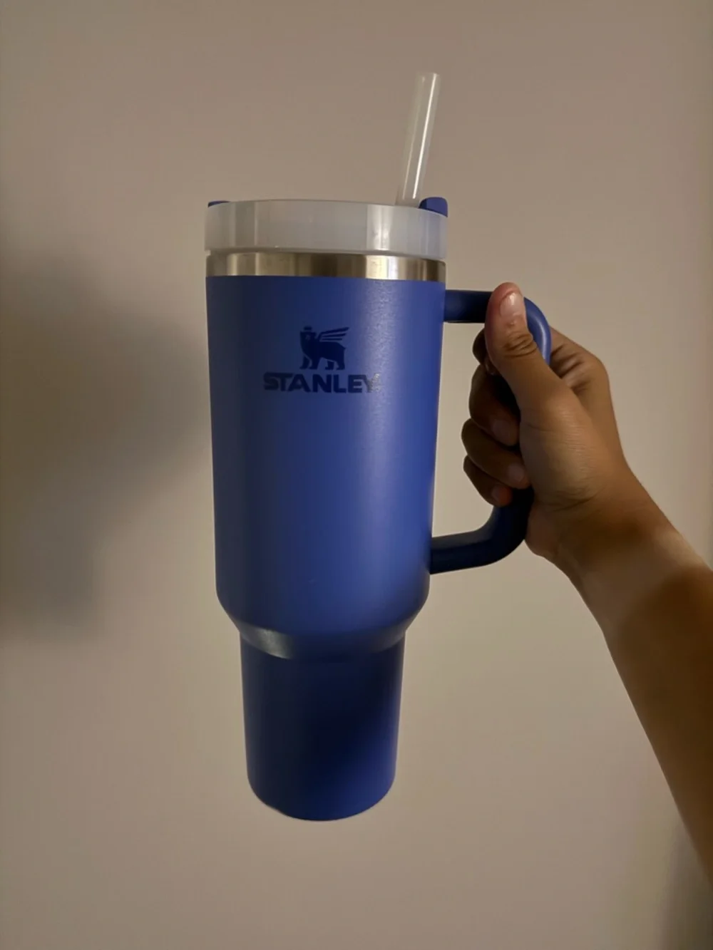 Stanley Cobalt Blue Travel Tumbler with Handle and Straw - 40oz - Picture 2 of 5